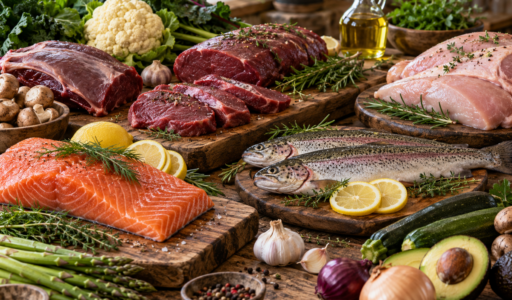 Wild Fish and Wild Game Table Spread