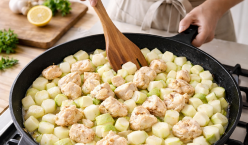 Zucchini and Chicken Skillet