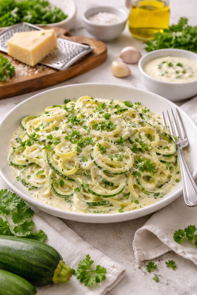Zucchini Noodle Alfredo Image