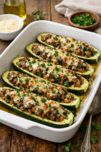 Stuffed Zucchini Boats
