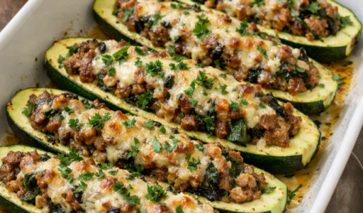 Stuffed Zucchini Boats
